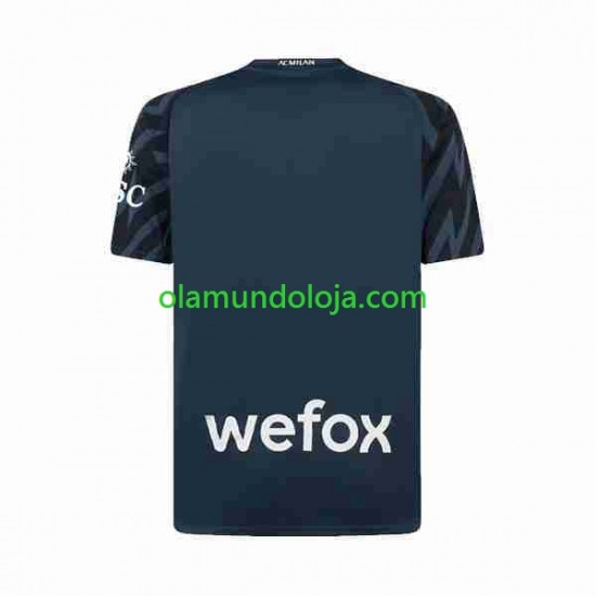 Camisola AC Milan Guarda-redes Homem Equipamento Terceiro 2023-2024 Manga Curta